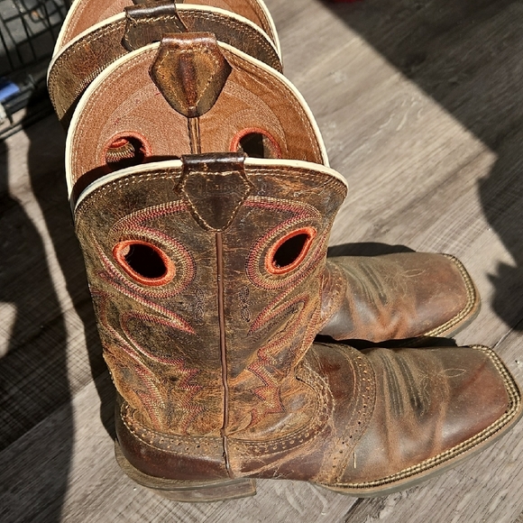 Brown Leather Cowboy Boots main image 4